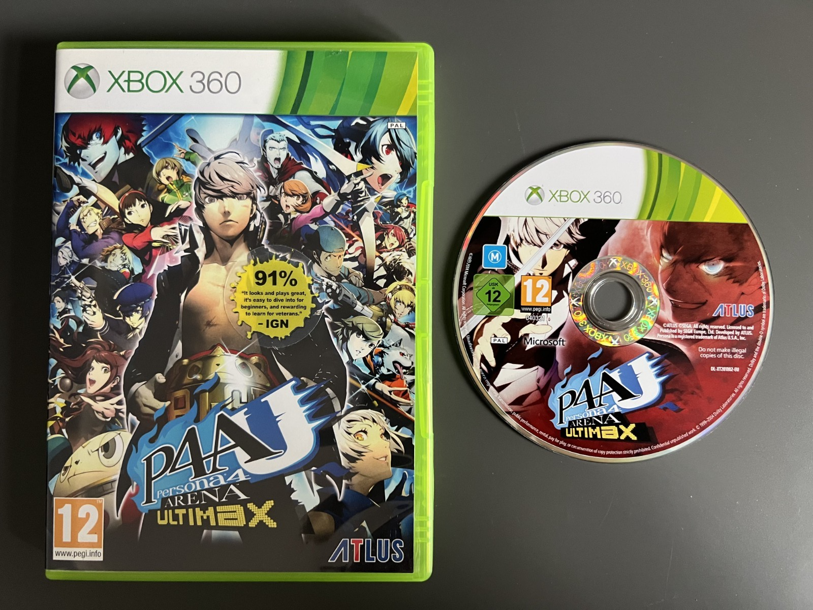 P4AU Persona 4 Arena Ultimax - Microsoft Xbox 360 Game PAL