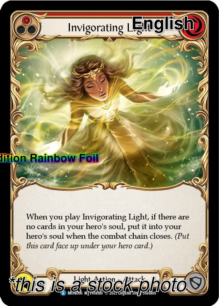 Invigorating Light (Red) [1st Edition Rainbow Foil NM - Monarch MON066]
