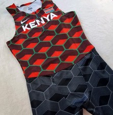   Nike Kenya Pro Elite Team Track  Field Speedsuit Men Size L CI8900-602 NWOT  
