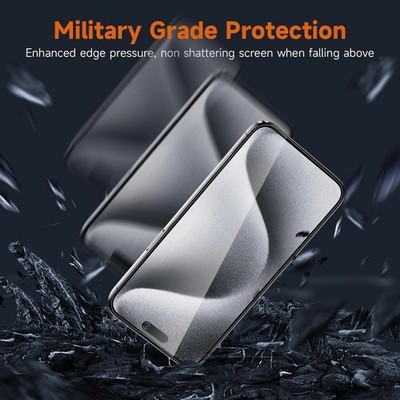 4 Pack for iPhone (11 to 17)  Privacy Glass Screen Protector