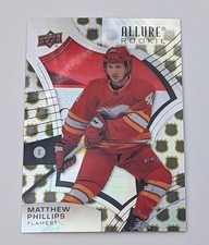 2021-22 Upper Deck Allure NHL Shield 1917 #118 Matthew Phillips RC Calgary 