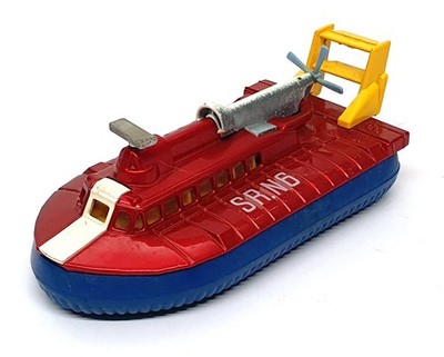 Dinky Toys 14cm Long Original Diecast 290 - SR.N6 Hovercraft - Met. Red