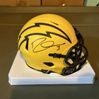 Derwin James  Autographed Los Angeles Chargers RAVE Mini Helmet Beckett COA