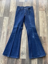 Levi  s Big Bell Bottoms Jeans 684 0217 Deadstock Indigo Denim USA W27 L32