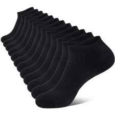 Athletic Ankle Socks for Men Cushioned Running Low Cut Cotton 6 Pairs