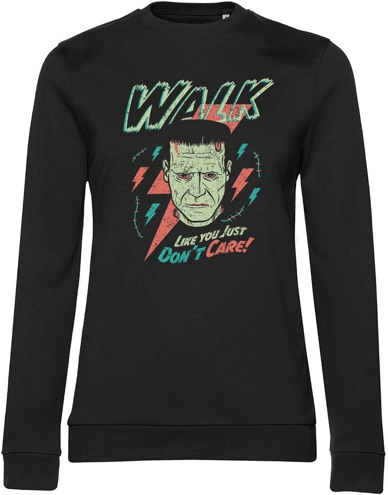 Universal Monsters Damen Pullover Frankenstein-Walk Like You Just Don't Care Gir
