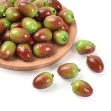 50 PCS Artificial Olives Lifelike Simulation Foam Fruit Kitchen Food Photo Prop