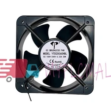 1pc YTD20060HBL EC100V-240V 0.23A 35W 20CM 20060 Dual Ball Cooling Cabinet Fan