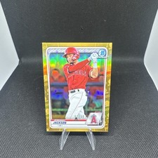 2020 Bowman Chrome - Prospects Jeremiah Jackson #BCP-244 Gold Refractor /50 (RC)