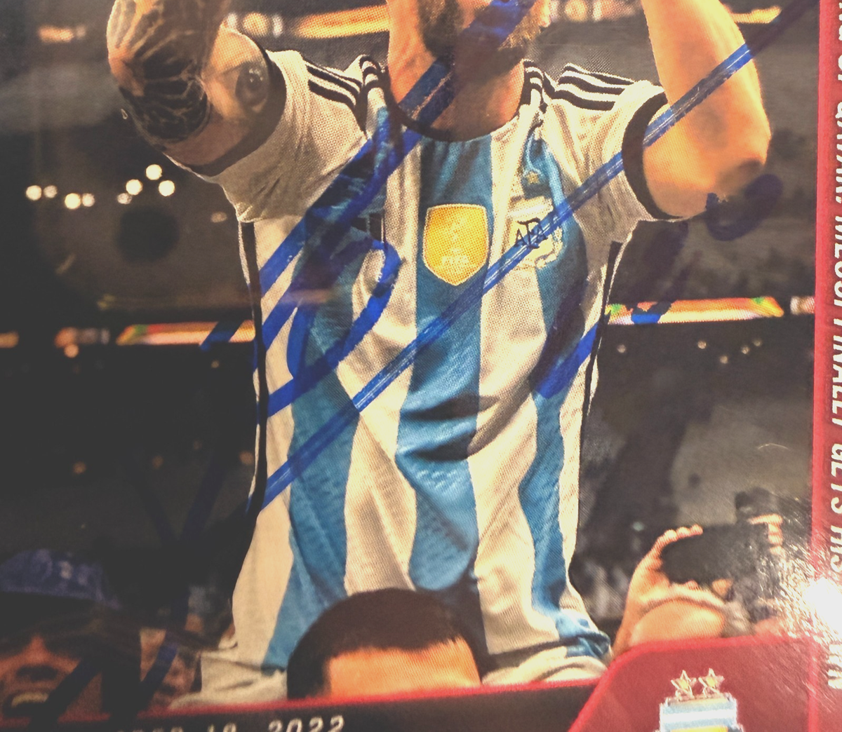 2022 Panini FIFA World Cup Qatar Signed Lionel Messi Argentina