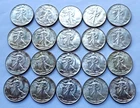 1944 Walking Liberty Half Unc.Roll of 20 - Frosty