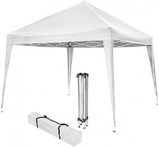 Gazebo in Acciaio Bianco 3X2 MT 2,6H - RICHIUDIBILE a Ombrello Fisarmonica + Sac