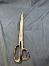 12.5" Long Antique LARGE Tailor Metal Scissors Shears Vintage Unique