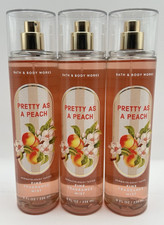 3 Pack Bath  Body Works Pretty As A Peach Gift Set Full Size Fragrance Mist