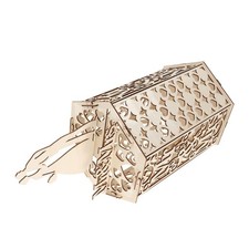 Greeting Card Storage Box Decorative Wedding Trousseau Boxes Wood Holder