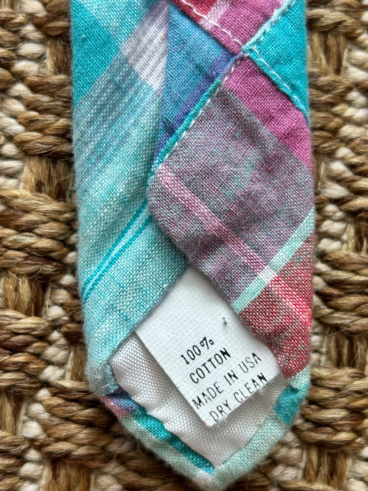 Mark Pendleton made USA multicolor Madras cotton … - image 4