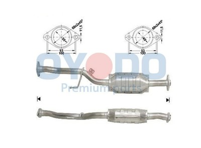 Oyodo Katalysator Kat für TOYOTA Avensis Kombi (T22) Euro 2 10N0079-OYO
