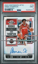 2023-24 Panini Contenders Optic-Rookie Ticket Amen Thompson #132 (AU, RC) PSA 9