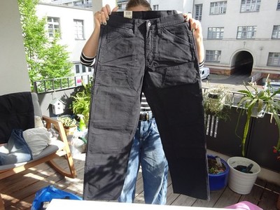 LEVIS 565 WORKWEAR Levi´s Her JEANS Arbeitshose Doppelknie Schwarz Gr W32L32 Neu