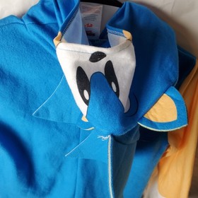 Sonic The Hedgehog Jumpsuit Boys M Blue Costume Oversized Dress Up Halloween 