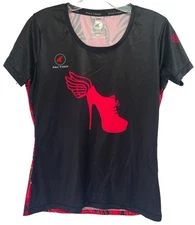 Pactimo Cycling Womens Small Black High heel S/S Cycling Jersey (BB9) NW/OT