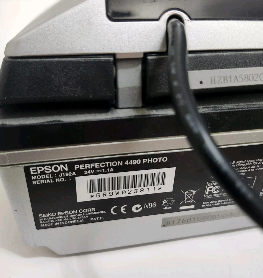 Epson Perfection 4490 Photo Flatbed Scanner - Model J192A UNIT ONLY NO CABLES - Image 3 of 3