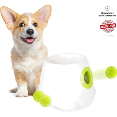 AFP Automatic Ball Launcher - Interactive Fetch Toy for Dogs with 3 Tennis Balls