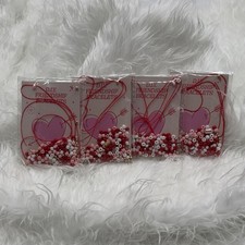 DIY 4 Friendship Bracelets Jewelry Making Kit with Beads  String, Pink Red