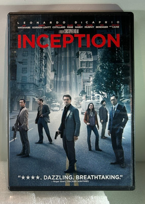 Inception (DVD, 2010, Wide) with Case Tested