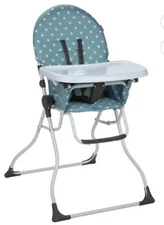 BABIDEAL DINAH PORTABLE HIGHCHAIR FOR TODDLERS, BLUE DOT *DISTRESSED PKG