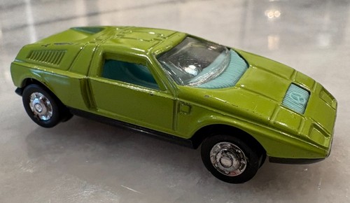 Oldtimer Playart Mercedes Benz C111 Diecast - blaue Innenausstattung, schwarzes Lenkrad