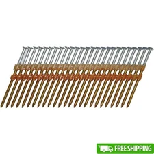 Framing Nails 21 Degree Full Round Head Hot Dipped Galvanized Ring Shank 1000 Ct