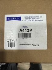 Dema A413P Solenoid Valve 120 Volt New In Box
