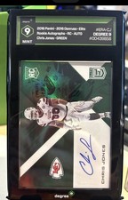 2016 Panini Donruss Elite Rookie Autographs Green Holo Chris Jones 