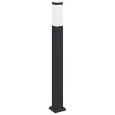 Bollard Light 80cm Black Stainless Steel IP44 Outdoor Garden vidaXL