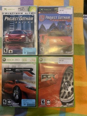 Original Xbox/Xbox 360 Games lot 4 Project Gotham 1-4 EUC