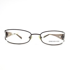 Jones New York J430 brown Rectangle Womens Eyeglasses 52-19-135 mm