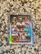 2024 Topps Chrome Sepia Refractor Trey Cabbage RC Los Angeles Angels 