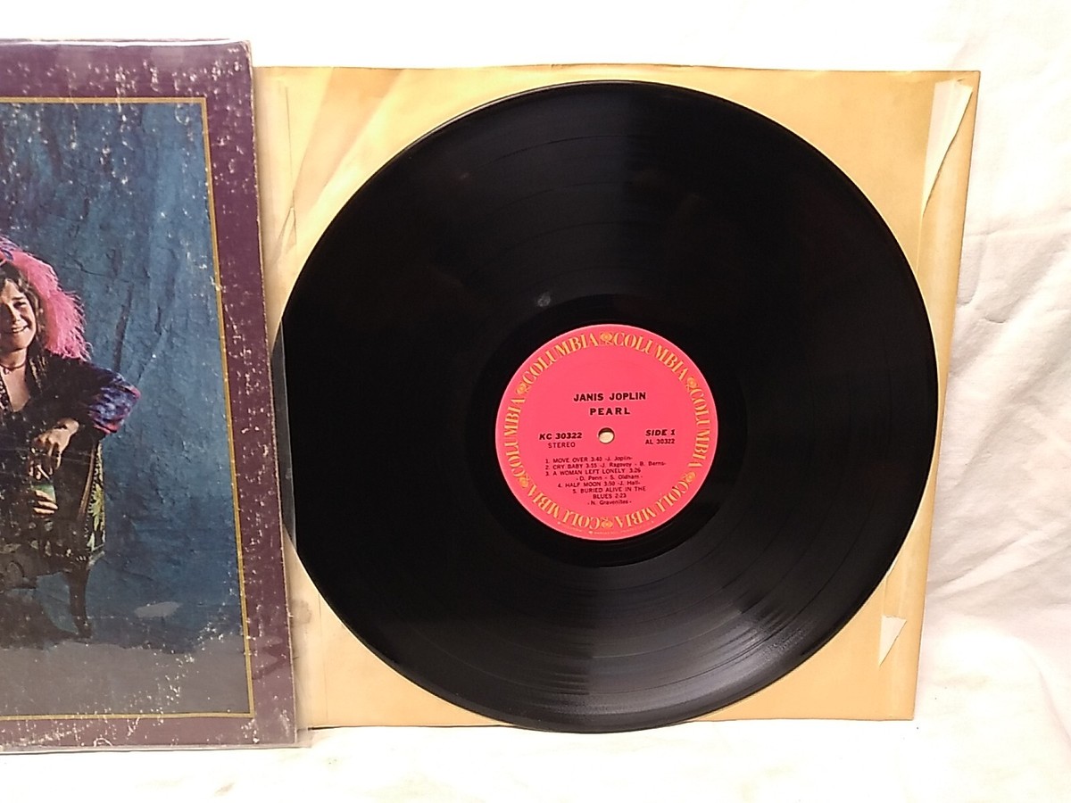 Janis Joplin Pearl Vinyl LP Columbia records KC 30322 1971