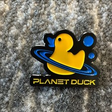 Duck Enamel Pin Yellow Chick Planet Duck A Cartoon Space Duck Lapel Backpack