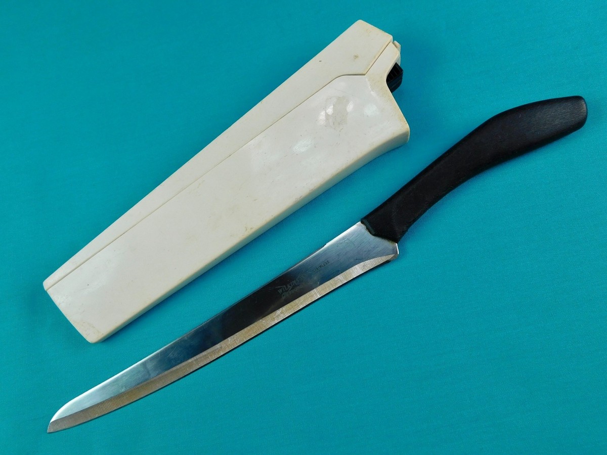 Vintage Wilkinson Sword Kitchen Knife w/ Sharpener Scabbard Vintage Wilkinson Sword Kitchen Knife w/ Sharpener Scabbard