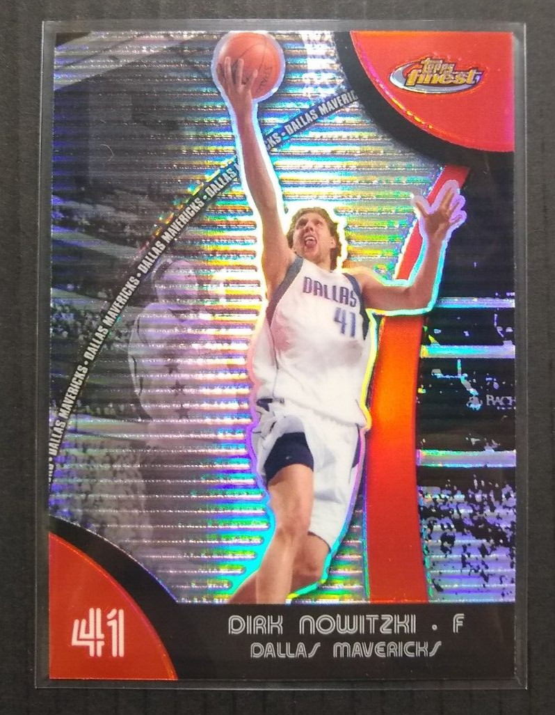 2007-08 Topps Finest Dirk Nowitzki Refractor #4 Mavs