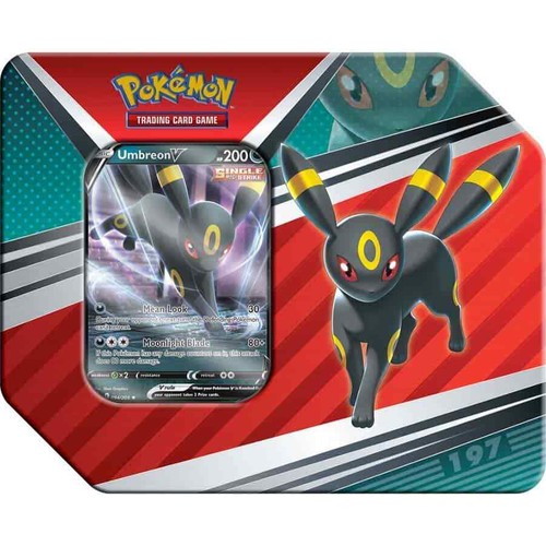 POKEMON TCG: POKEMON V HEROES TIN UMBREON V FACTORY SEALED (SHIPS 4/22/22)