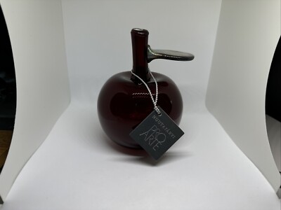 Oiva Toikka Apple Red fruit Iittala art glass Design Finland hand blown Numbered