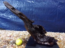 Large Driftwood Mounted on Slate 11"x08"x11" Aquarium Reptile Decoration