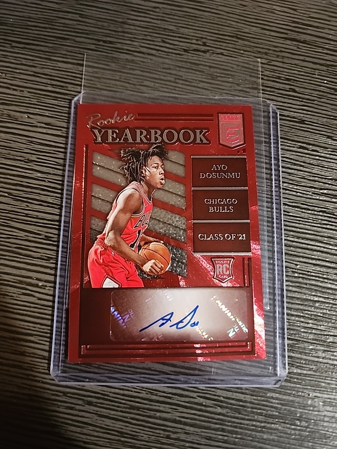 2021-22 Panini Donruss Elite Ayo Dosunmu RC Rookie YearBook Auto