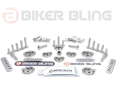 Aprilia RS125 2000 großer Kopf Edelstahl Bildschirm Verkleidung Schrauben Kit
