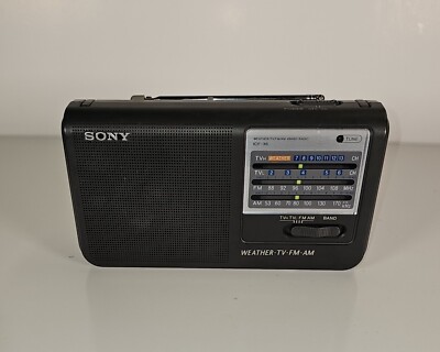 Sony Portable Radio Model ICF-36 Quad Band Weather TV AM FM great for ...