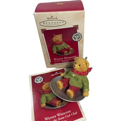 Hallmark Keepsake Ornament ''Wendy Whoosh'' #2 in Snow Cub Series 2002
