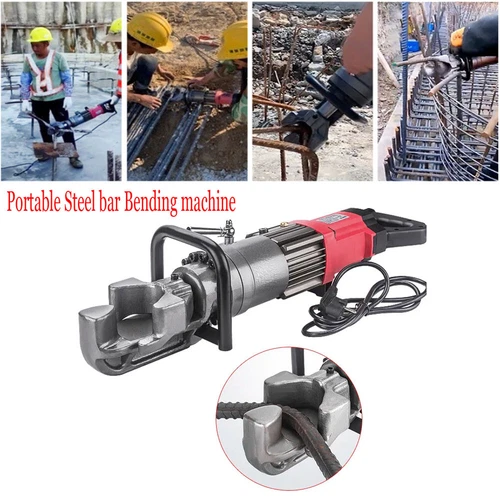Electric portable mini small rod hand steel rebar wire stirrup bender 4-22mm - Foto 1 di 6